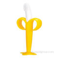 Brosse à dents de nettoyage en silicone de forme de banane Baby Silicone